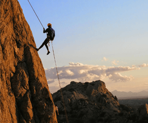 Rappelling