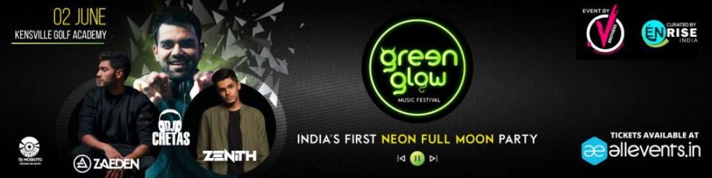 Dj Chetas, Zaeden, Green Glow Festival Ahmedabad at Kensville Golf Academy 2018