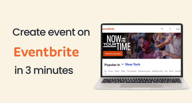 how to create event on Eventbrite