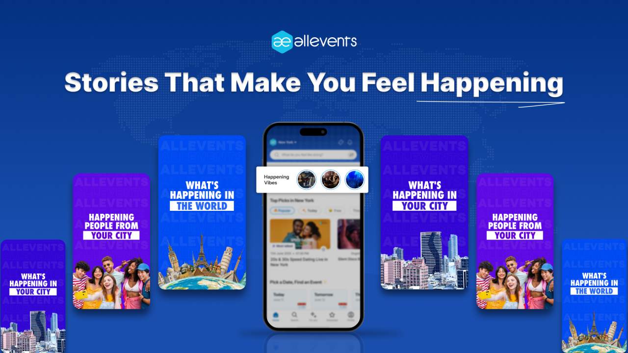 Discover Events Through Stories with Happening Vibes AllEvents