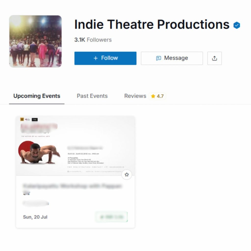 Every Event Organiser on the platforms are reviewed and verified