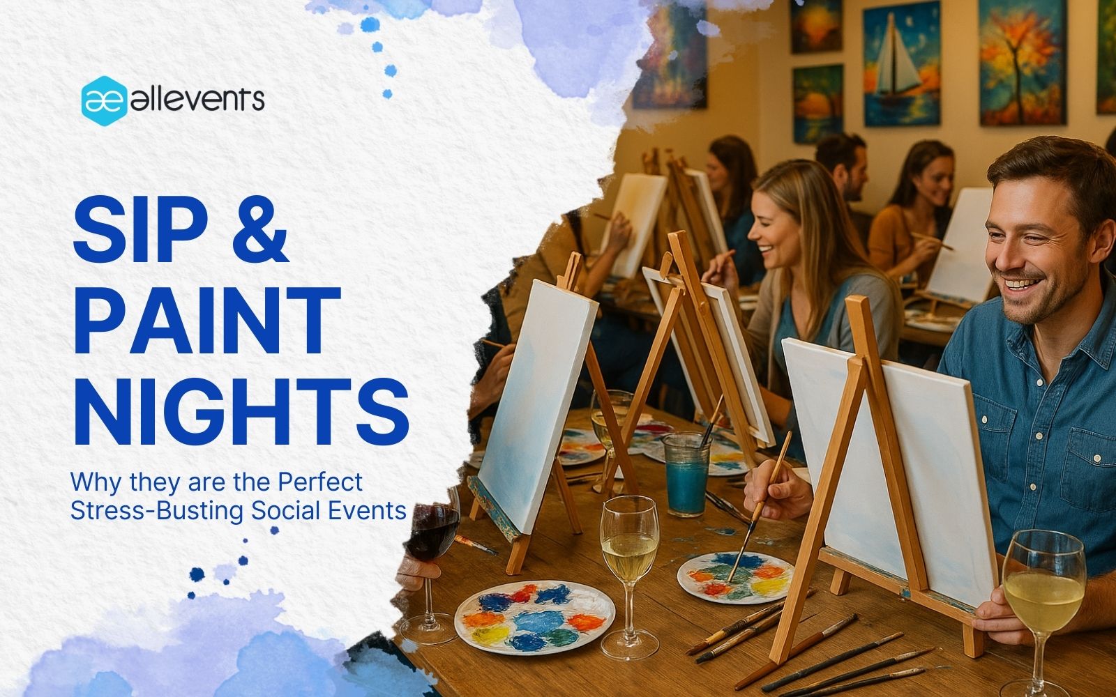 Sip and Paint Night Parties and Events - AllEvents