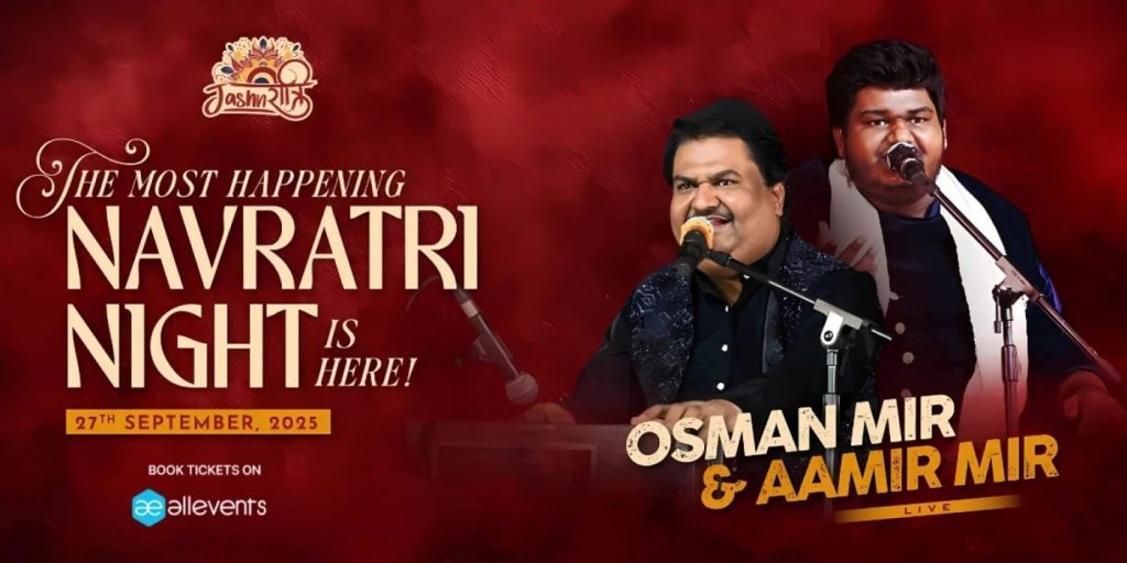 JashnRatri 2025 Tickets | Osman Mir live in Ahmedabad